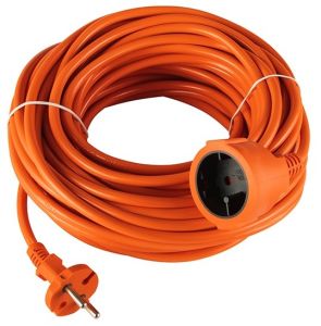 Verlengsnoer PVC oranje 2x1,5qmm 20m