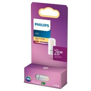 Philips LED steek G4 12V 2,7-28W 2700K mat blister