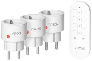 Basisset draadloos schakelen 3x mini ontvangers+AB wit