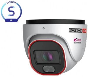 IP Camera dome 4Mpix 12V IR-led 2.8-12mm M-zoom VF