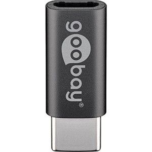 USB-C naar USB-micro adapter zwart