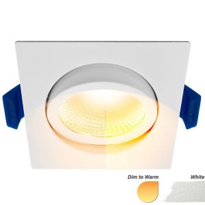 LED inbouwspot 5W DimToWarm 85mm 36gr vierkant verstelbaar wit