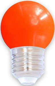 LED kogellamp E27 rood 1W