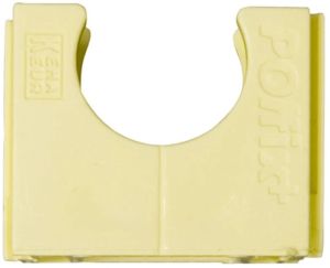 Klembeugel PVC 3/4 (19mm) koppelbaar creme per stuk