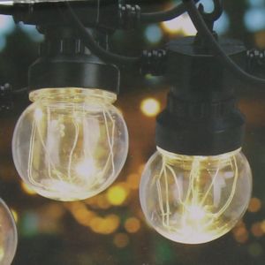 Feestverlichting 10 lampen G50 warmwit helder