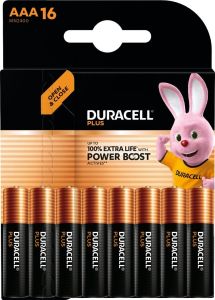 Duracell Plus Power Boost batterij AAA blister(16)