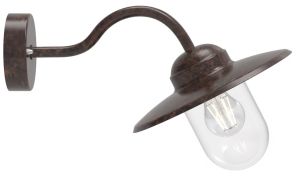 Wandlamp Luxembourg E27 roest IP54