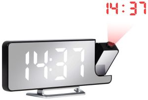 Digitale wekker met projectie + temperatuur 18cm