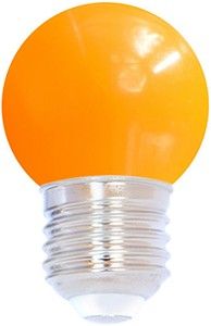 LED kogellamp E27 oranje 1W