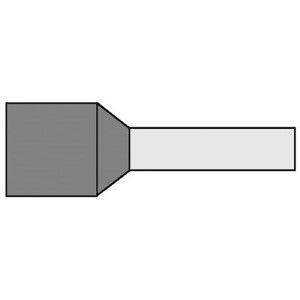 Adereindhuls geisoleerd 4,0x9 grijs