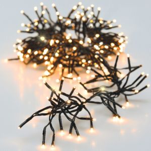 LED Batterij verlichting Cluster 192 LEDS 140cm warm wit + timer