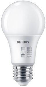 Philips LED GLS E27 8-60W 5CCT mat dimbaar