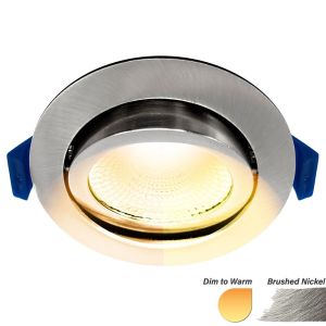 LED inbouwspot 5W DimToWarm 85mm 36gr rond verstelbaar geschuurd staal