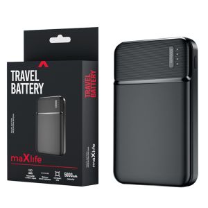 Powerbank 5.000mA zwart USB + USB-C