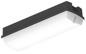 LED Portiek armatuur 8W 2CCT opaalkap IP65 zwart