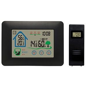 Weerstation huis weergave met draadloze buitensensor