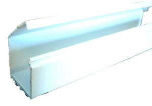 Leidinglijst 25x25mm WIT scharnierend deksel 3x2m + tape