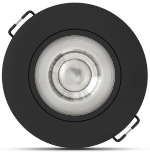 LED inbouwspot 4W 3CCT 80mm 36gr rond verstelbaar zwart