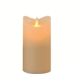 LED flakkerkaars 7x15cm creme