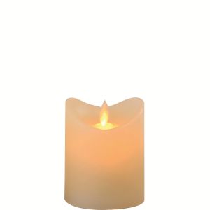 LED flakkerkaars 7x10cm creme