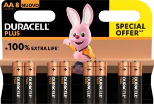 Duracell Plus 100% batterij AA blister(8)