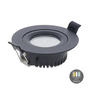 LED inbouwspot 6W 3CCT 82mm 36gr rond verstelbaar zwart