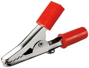 Krokodilklem geisoleerd blanke bek rood