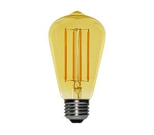LED ST64 E27 4-40W 2200K filament gold dimbaar