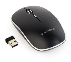 Draadloze optische mini muis zwart superstil USB