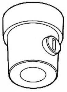 Rail Fixet nippel M10 voor 3 fase rail wit
