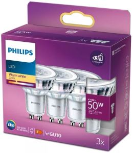 Philips LED spot GU10 230V 4,6-50W 2700K blister(3)