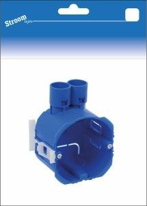 Hollewand inbouwdoos Blauw HW51F HAF 50MM
