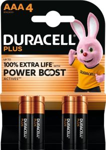 Duracell Plus Power Boost batterij AAA blister(4)