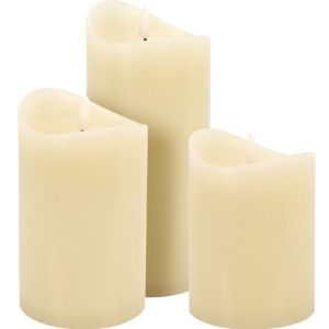 LED flakkerkaars set a3 creme