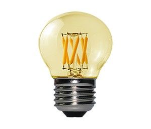 LED kogel E27 3-25W 2200K filament gold dimbaar
