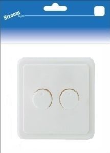 PEHA LW afdekplaat + knop voor DUO dimmer