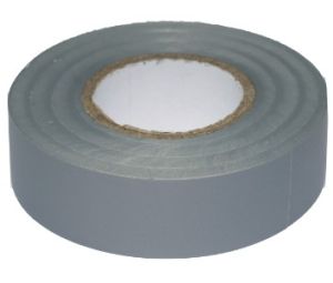 Isolatietape PVC 19mm rol 20m grijs