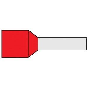 Adereindhuls geisoleerd 1,5x8 rood
