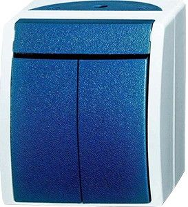Busch Jaeger SWD opbouw serie schakelaar blauw