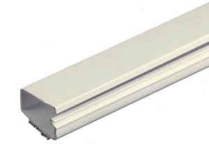 Leidinglijst 20x10mm WIT scharnierend deksel 5x2m + tape