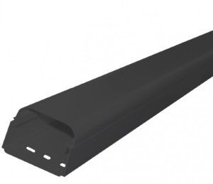 Aircokanaal 90x65mm 2m antraciet