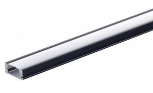 LED profiel opbouw zwart 17.4x7mm 2m matte kap