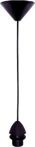 Snoerpendel E27 zwart 70cm