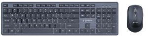 Draadloze desktop set zwart chocalate toetsenbord en muis
