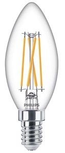 Philips LED kaars E14 4,3-40W 2700K filament helder