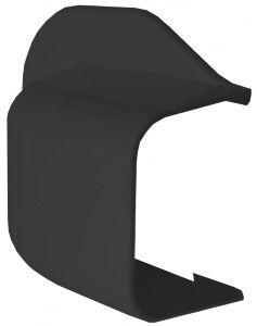 Aircokanaal muurafdekkap 90mm antraciet