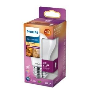 Philips LED GLS E27 7,2-75W filament mat WarmGlow blister