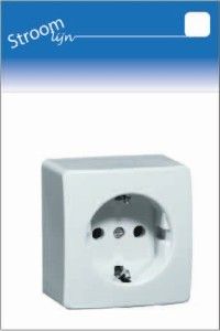 PEHA LW opbouw stopcontact wcd RA enkel