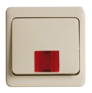 PEHA CREME wip wisselschakelaar controlelamp