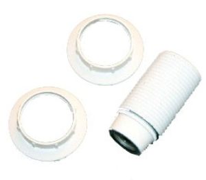 Lamphouder E14 wit met 2x ring